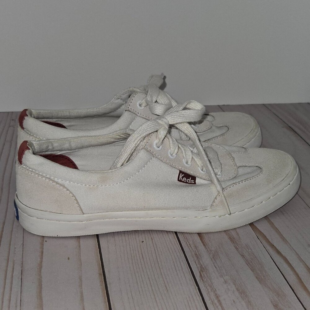 Keds Tournament White Suede Retro Court Sneakers Women’s Size 7 Platform